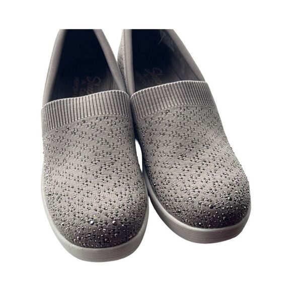 SKETCHERS PIER LITE REFLECTION WEDGE SLIP-ON SNEAKER - Picture 1 of 9